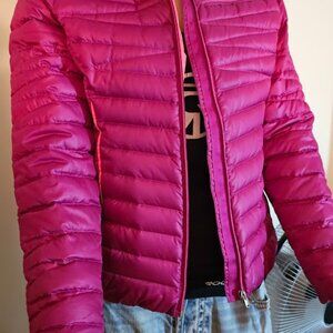 Spyder Womens TImeless Hoody Down Jacket Pink Small/Petite